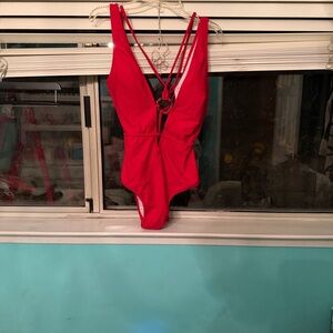 Cupshe Vibrant Red Swimsuit